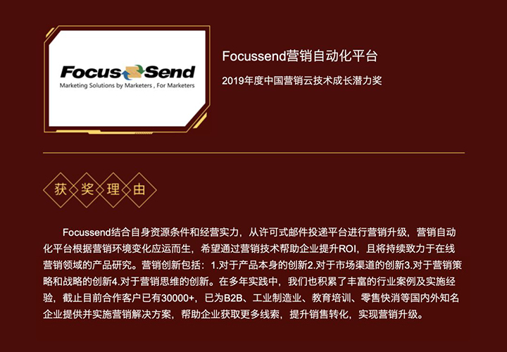 营销自动化 邮件营销 Focussend